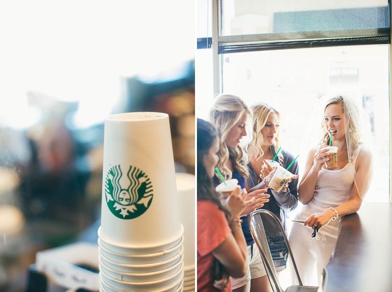 rachael osborn photography // sterling, il and chicagoland wedding photography // starbucks bride