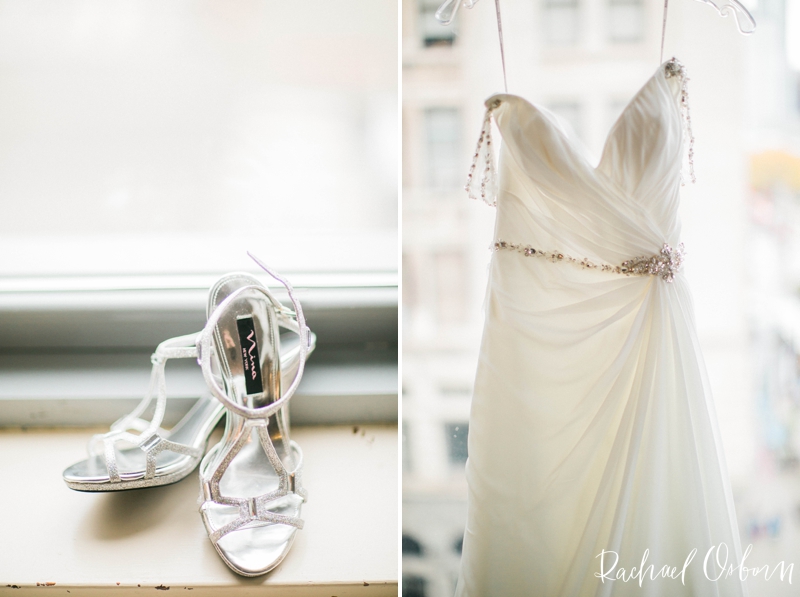© Rachael Osborn Photography // Romantic Downtown Chicago Wedding // bridal details