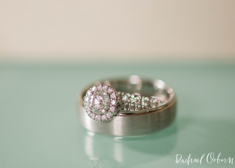 © Rachael Osborn Photography // Romantic Downtown Chicago Wedding // Engagement ring