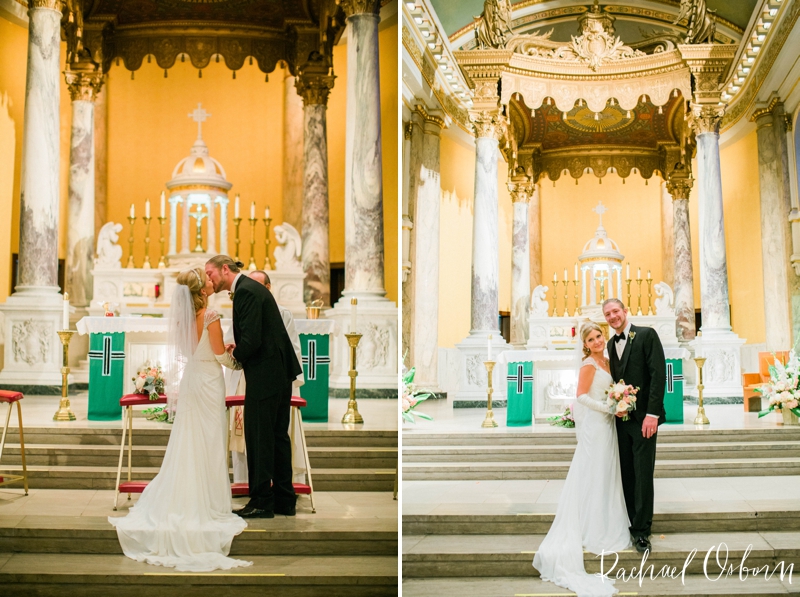 © Rachael Osborn Photography // Romantic Downtown Chicago Wedding // St Ignatius Church Chicago