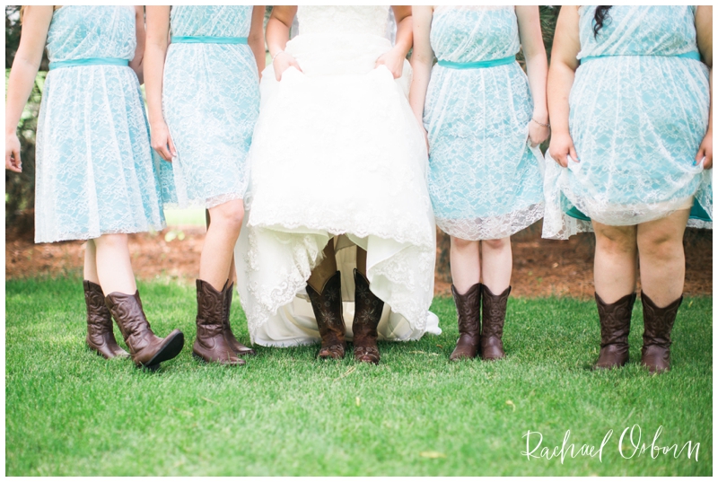 Cowgirl Boots and Lace Country Barn Wedding // Sterling, Dixon, Illinois Wedding Photography // © www.rachaelosbornphotography.com